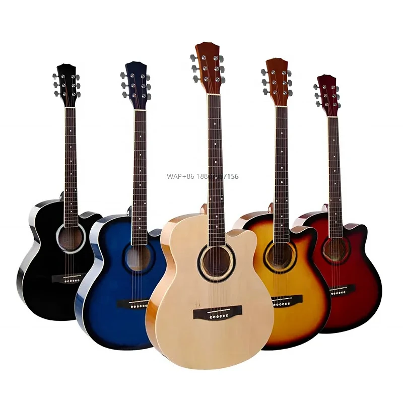 

Wholesale Musical Instruments High Quality 6 String Solid Wood Acoustic Guitar