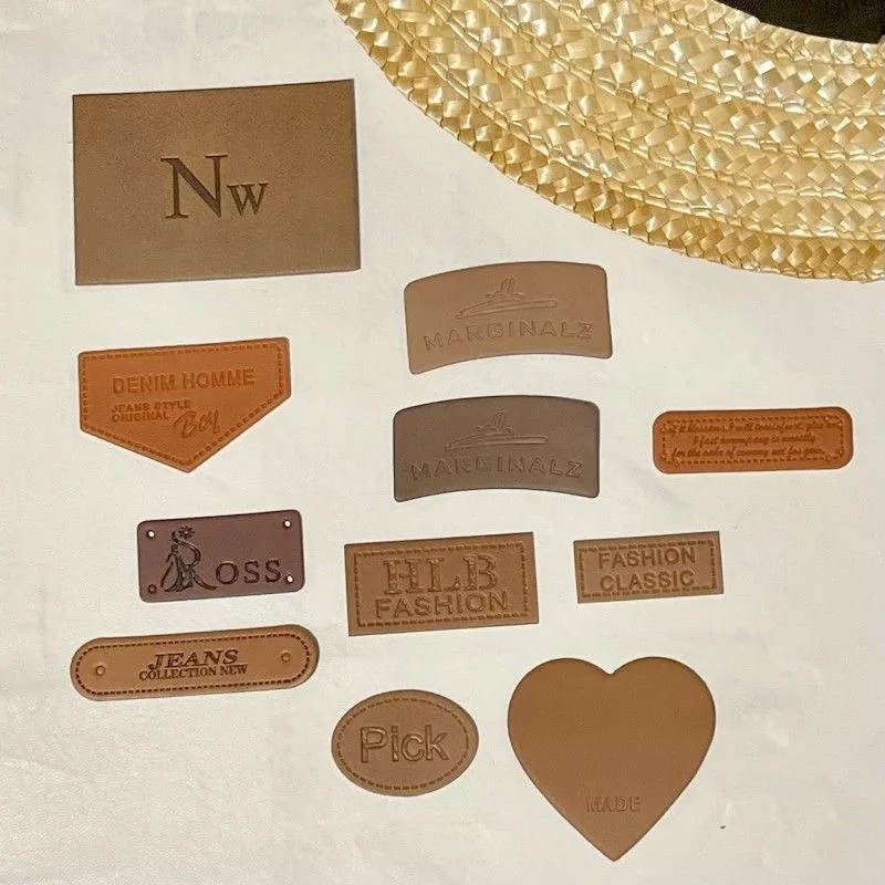

Этикетка для одежды на заказ, джинсы, аксессуары для одежды, этикетка с логотипом, кожаные нашивки для одежды, брендовая этикетка из искусственной кожи