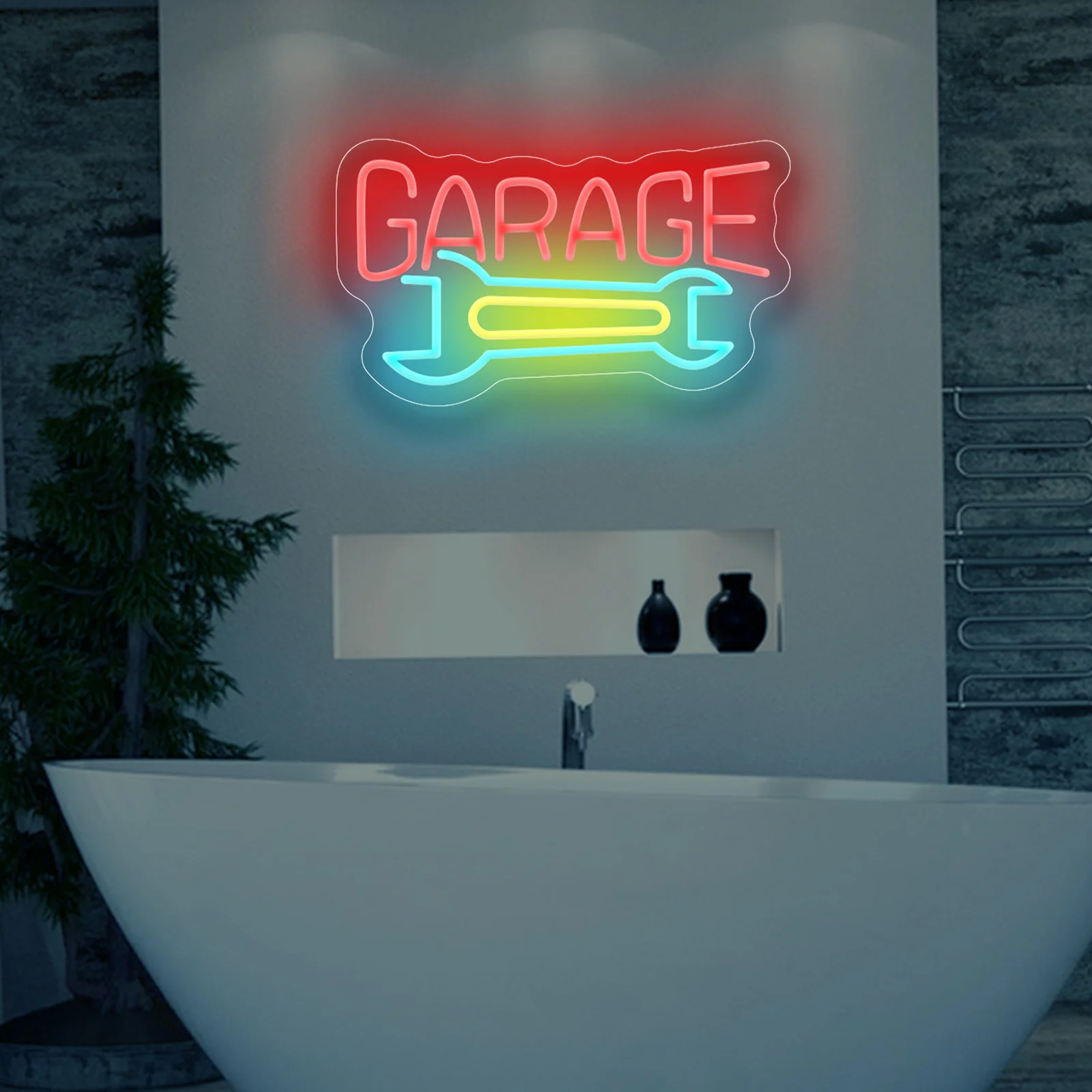 GARAGE светодиодная неоновая вывеска USB с регулируемой яркостью неоновая вывеска для Gameroom спальня бар гостиная подарок на день рождения украшение стены