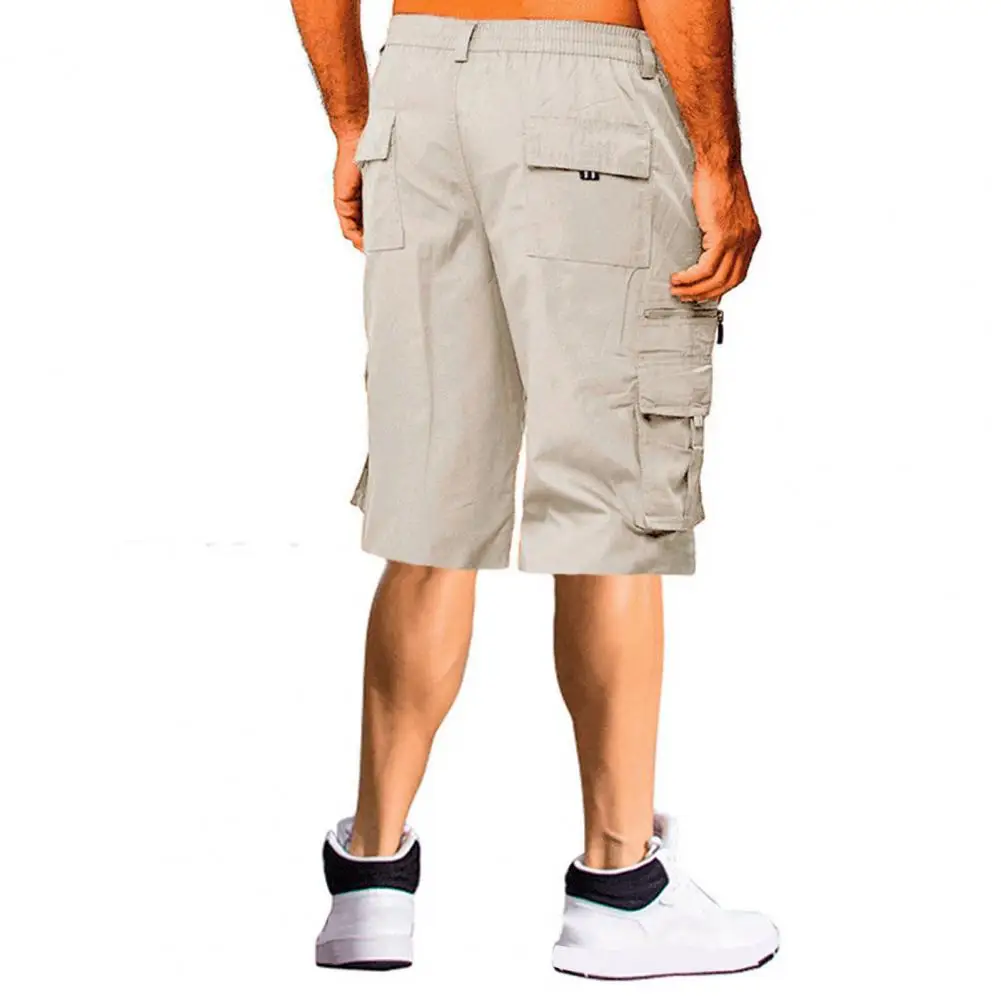 Pantaloncini sportivi versatili pantaloncini Casual da uomo versatili vita elastica Multi tasche gamba dritta ideale per la spiaggia Fitness estiva