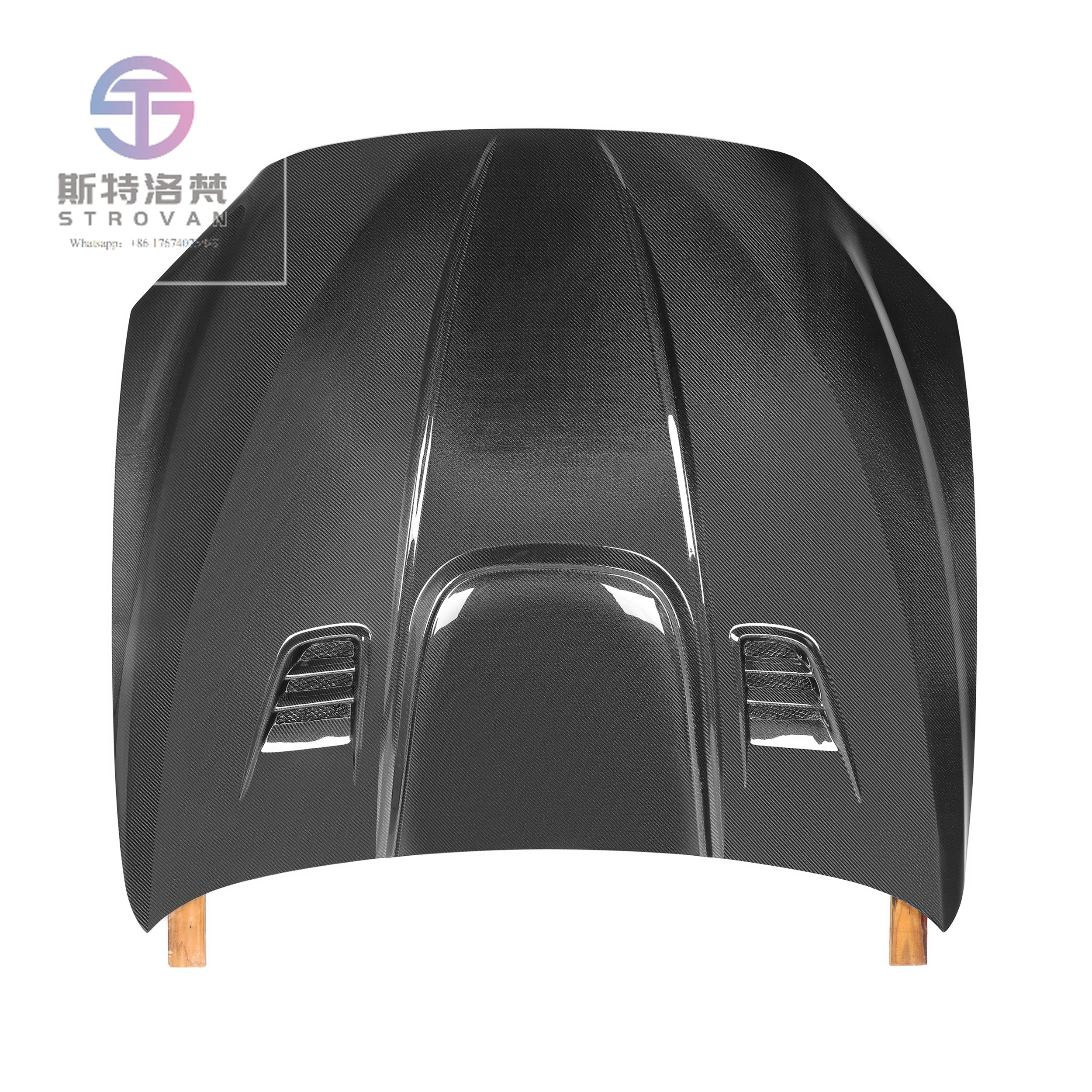 

F06 F12 F13 Front Hood Carbon Fiber Bonnet G-P Style for 6 Series F06 F12 F13 /M6 2012-2017 Car Front Lever Machine Cover