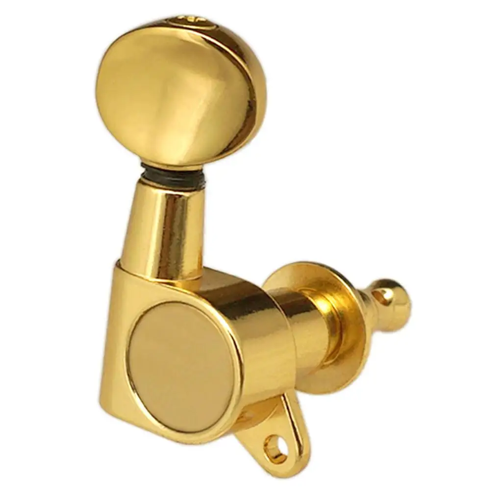 6R Acoustic Guitar Tuning Pegs Heavy Duty Zinc Alloy Right Handed Tuning Machine Heads String Tuner for Acoustic or Electric