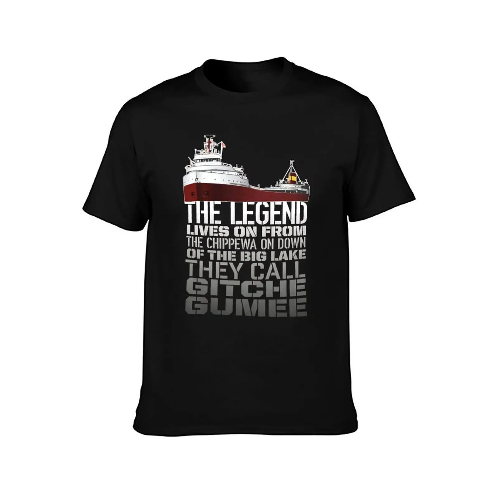Jessui Men s ss Edmund Fitzgerald T-Shirt Basic Lightweight Short Sleeve Tee