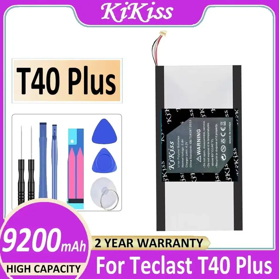 

9200mAh Long-Lasting For Teclast T40 Plus T40 Pro Tablet PC Battery 5 Wire Plug Plus Laptop Battery
