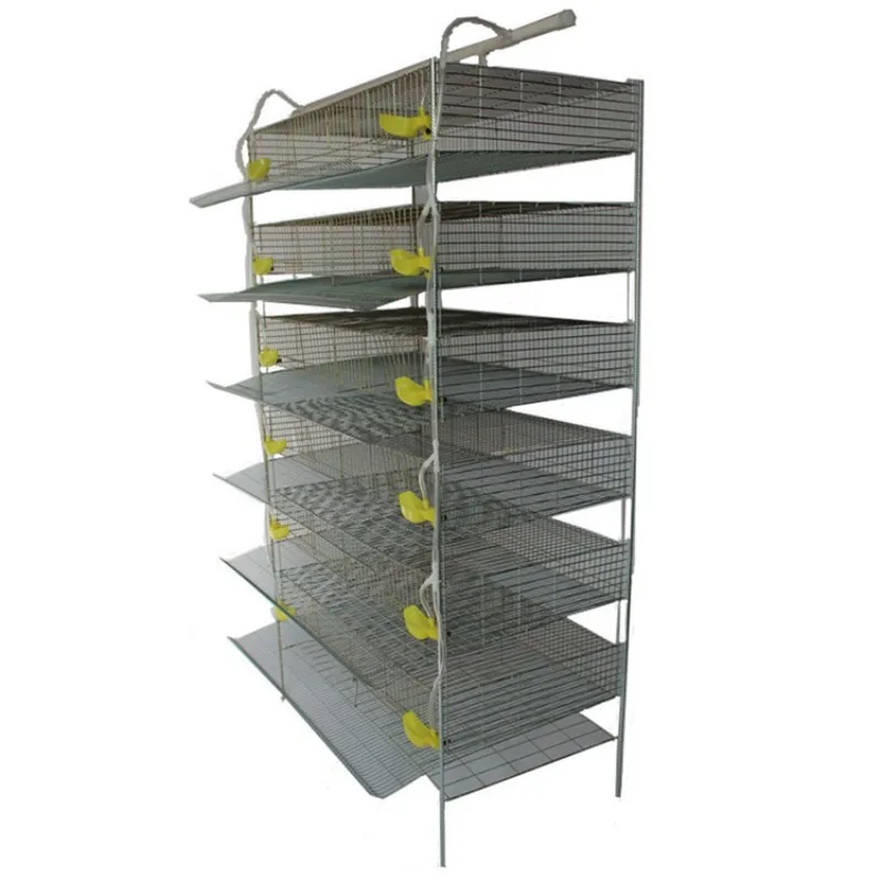 Automatic feeder system 6 layers H-shaped quail egg cage high quality high material