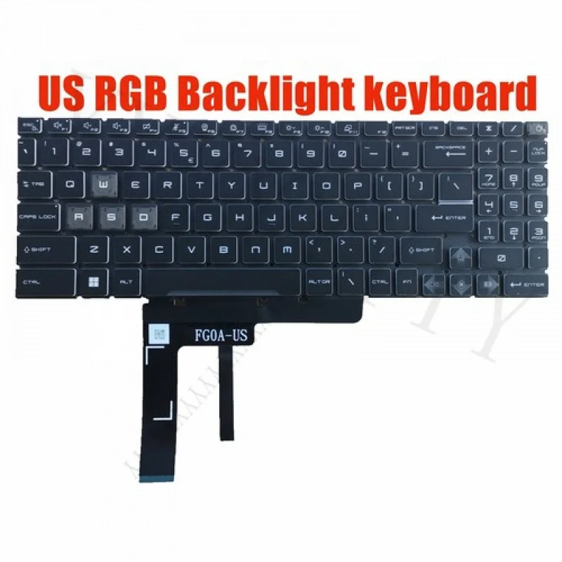 

QUS RGB Backlit keyboard for MSI S1N-3EUS2M3-D10 9Z.NK1BN.J1D