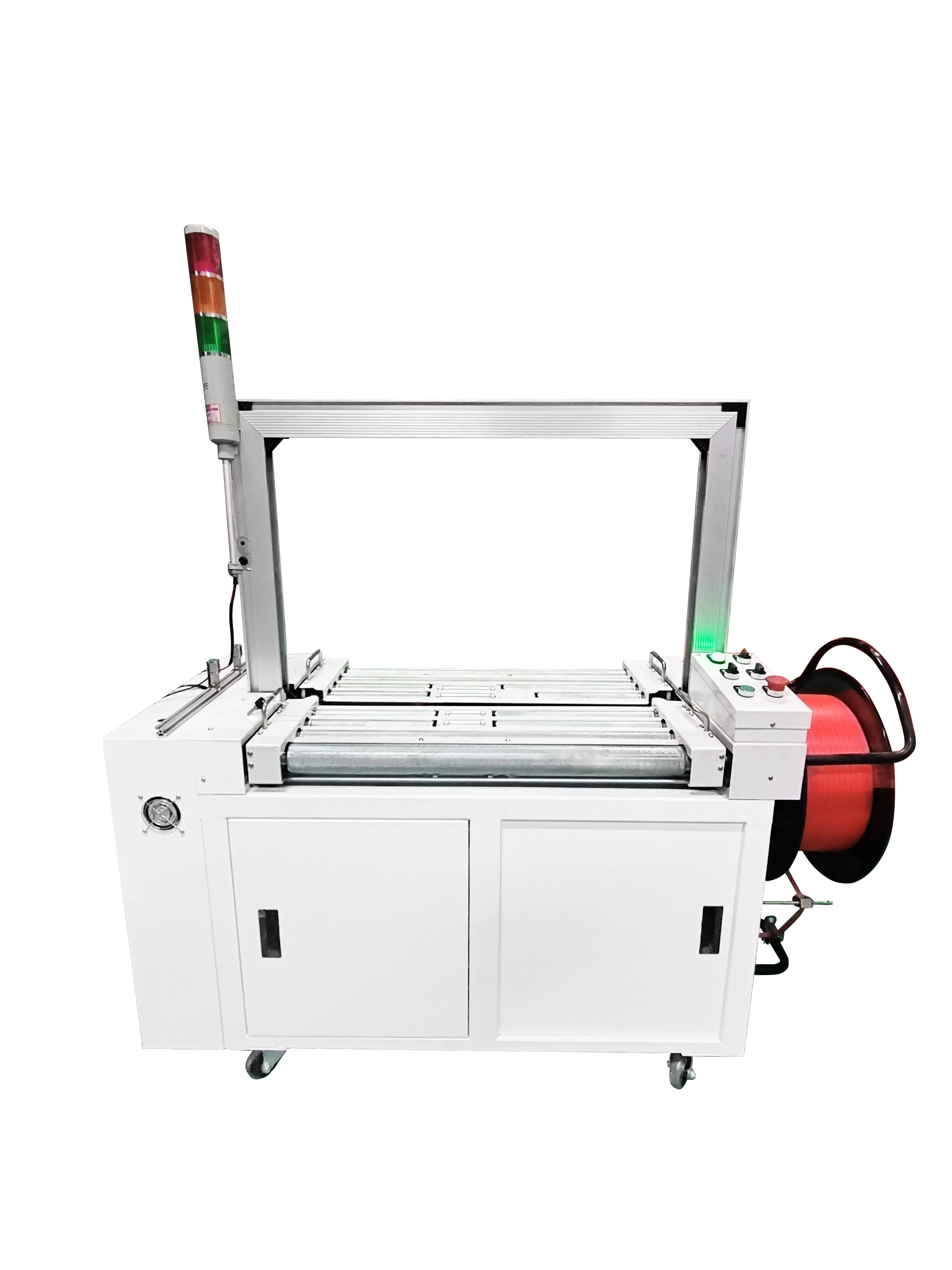 Beyond Pack High Workbench Fully Automatic Strapping Machine BY-102A Packaging PP Tapes Baler Tensioner Packer Wrapping