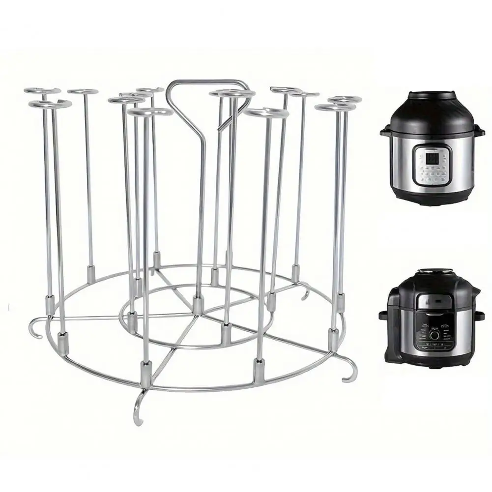 Food-grade Kebab Skewers Stainless Steel Grill Rack Air Fryer Skewer Stand for Ninja Foodi 6qt 8qt Stainless Steel for Chicken