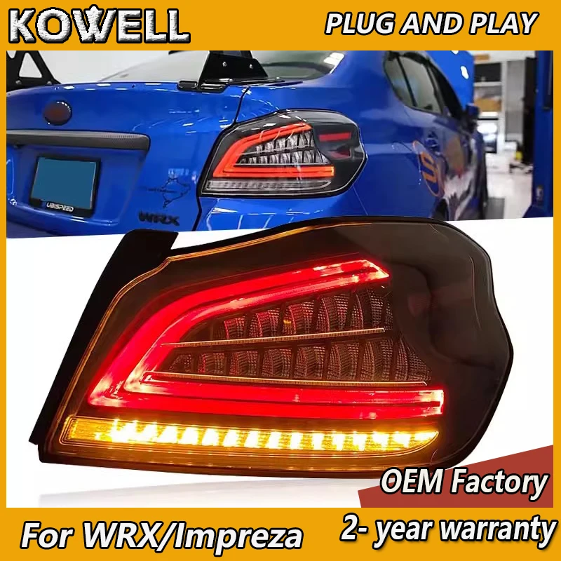  Car Styling for Subaru WRX Taillights 2013-2020 Impreza Tail Light Rear DRL Fog Brake Turn Signal Reversing