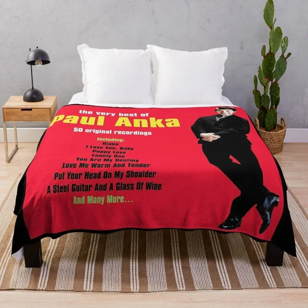 

The very best of paul anka Throw Blanket Compact Warm Blanket for Car Road Trip