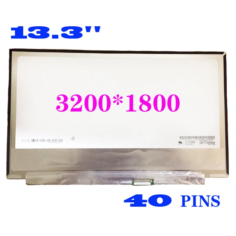 

LP133QD1-SPA1 SPA3 SPB1 LTN133YL01-L01 LTN133YL03-L01 40 Pins Display Matrix Panel 3200*1800 For 13.3 Inch Laptop LCD Screen