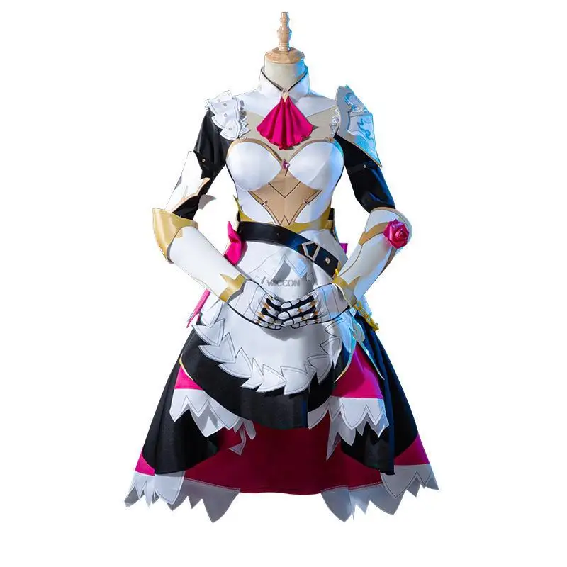 Game Genshin Impact Cosplay Noelle Anime Halloween Sexy Costumes for Women Undecorated Flower Knights Lolita Set Maid Dress