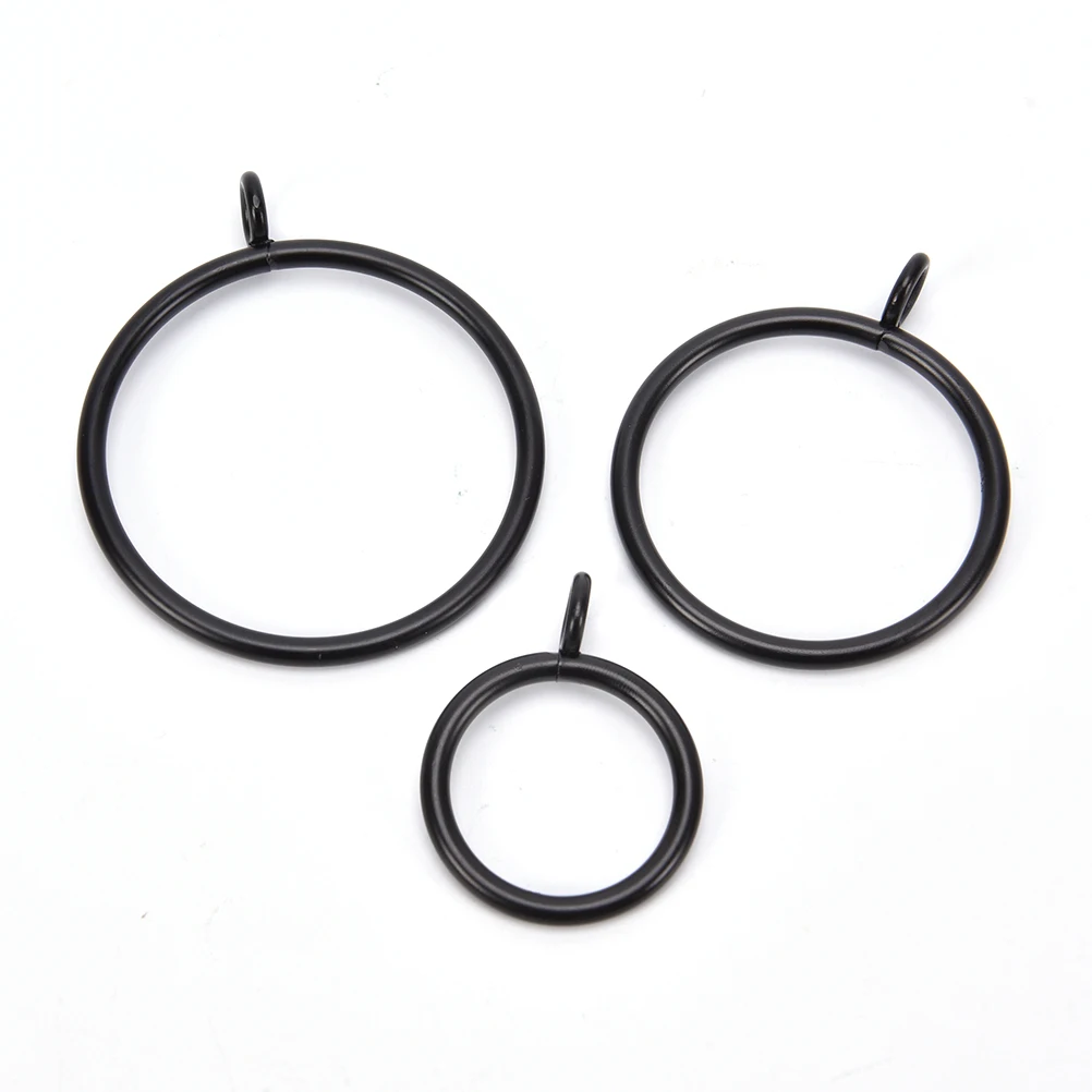 10pcs 25/28/38/45/55mm Curtains Rods Metal Curtain Rings Hanging Rings Essential Home Products
