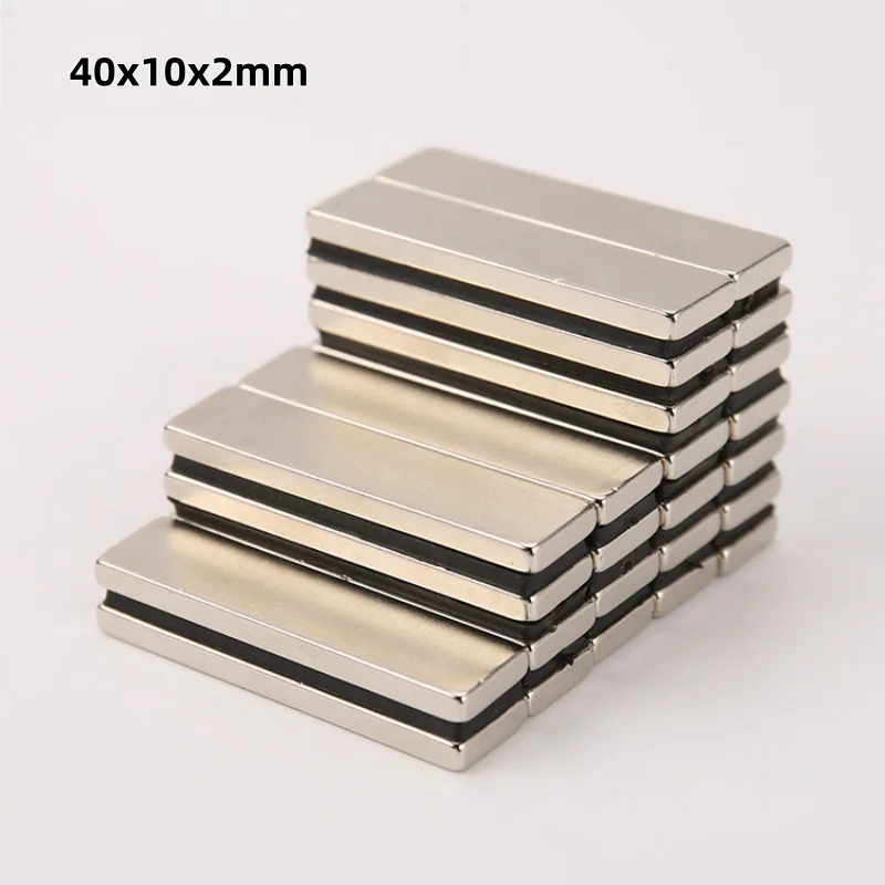 40x10x2mm Square magnets for DIY, Craft  Home Organization , for Tool Storage, Whiteboard Notes  Display Fixing 40mmx10mmx2mm