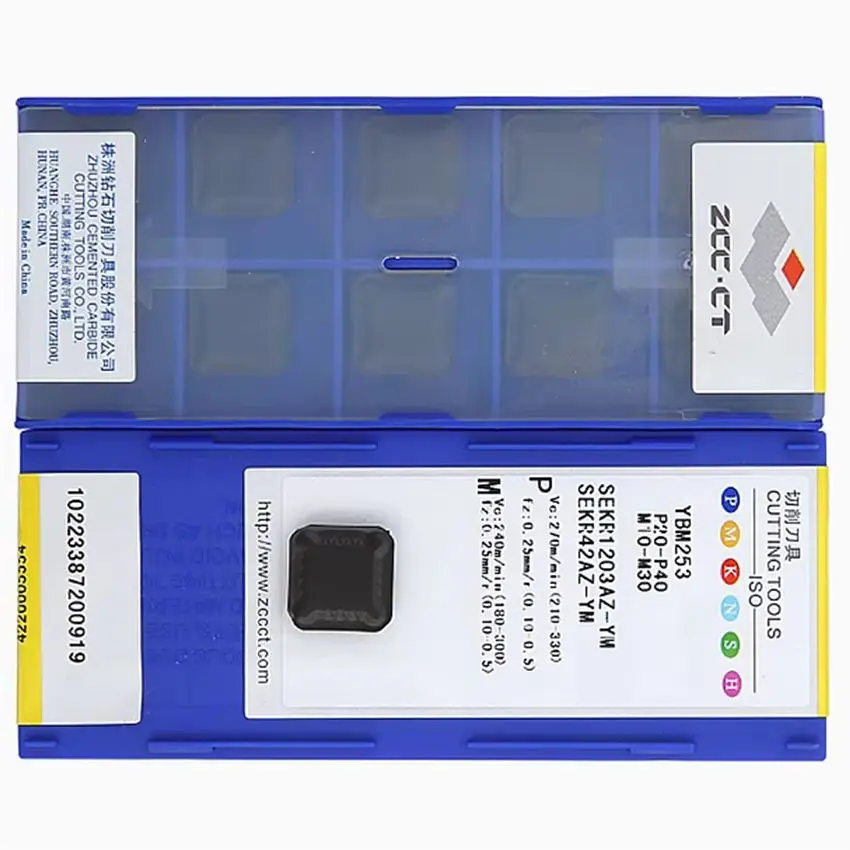

SEKR1203AZ-YM YBM253/SEKR1203AZ-YM YBG205/SEKR1203AZ-YM YB9320/SEKR1203AZ-YML YBG205 ZCC.CT CNC carbide inserts milling inserts