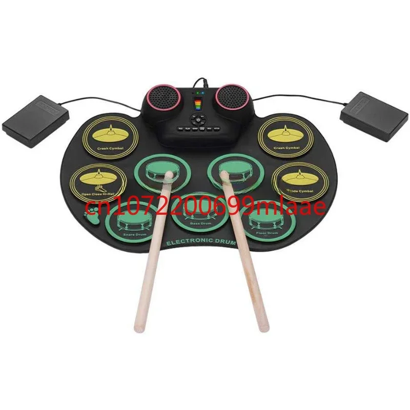 Percussion Electronic Drum Set Pad Installation Portable Electronic Drums Set Kit System Instrumentos Musicais Drums Instrument