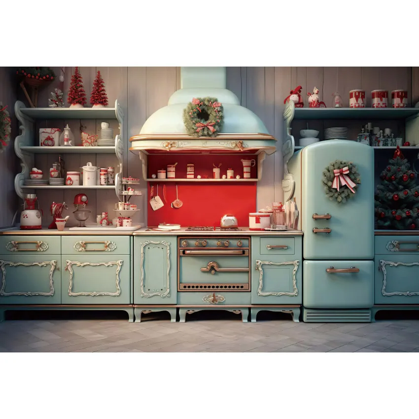 Fundo De Cozinha De Natal, Armário De Madeira Interior, Retrato De Família, Photo Decor, Fundo Para Fotografia, Inverno