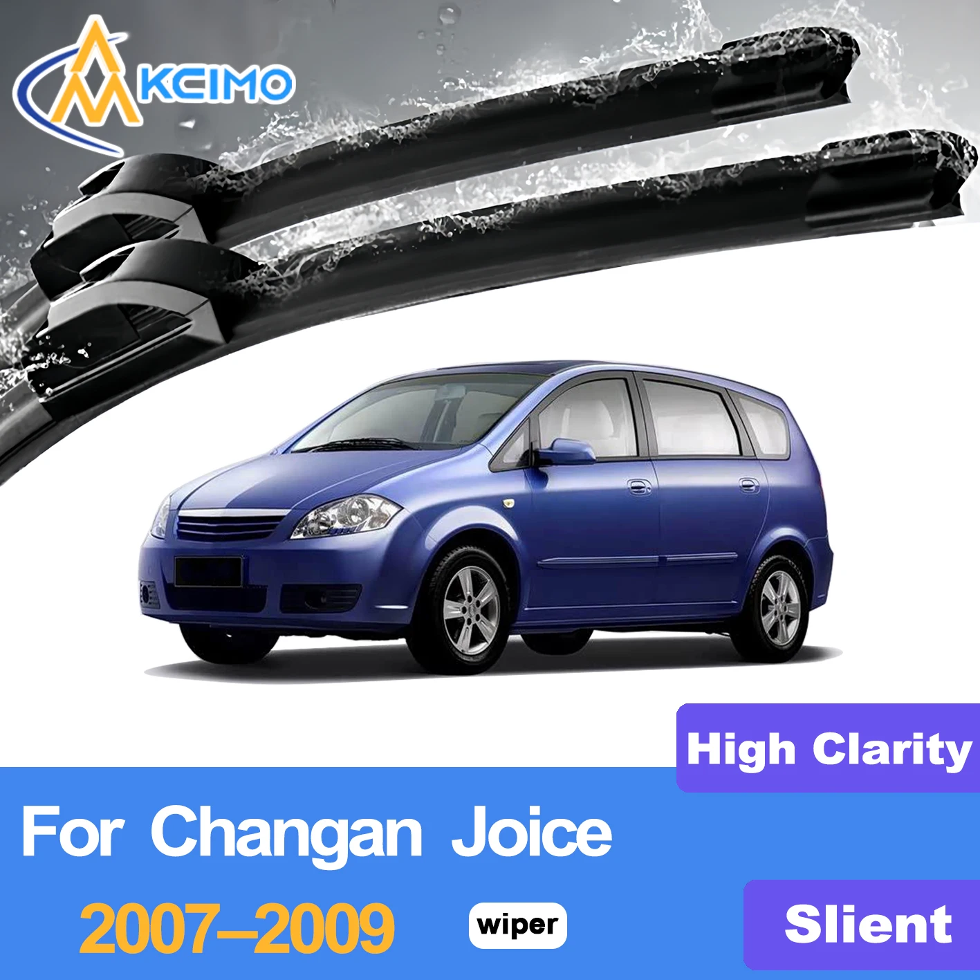 

KCIMO 2PCS Front Windshield Wiper Blades For Changan Joice 2007–2009, High Quality Rubber Car Replacement Accessories