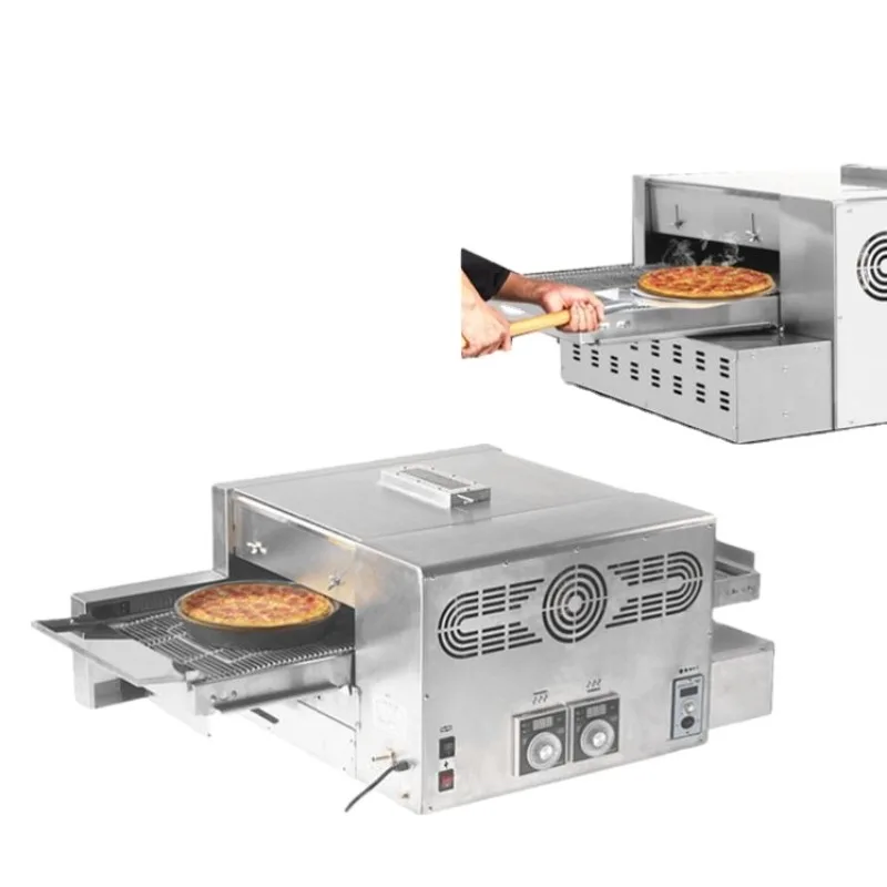 

Commercial Gas Mini Electric Tunnel Conveyor Belt Pizza Oven Machine 12 18 32 Restaurant Equipment