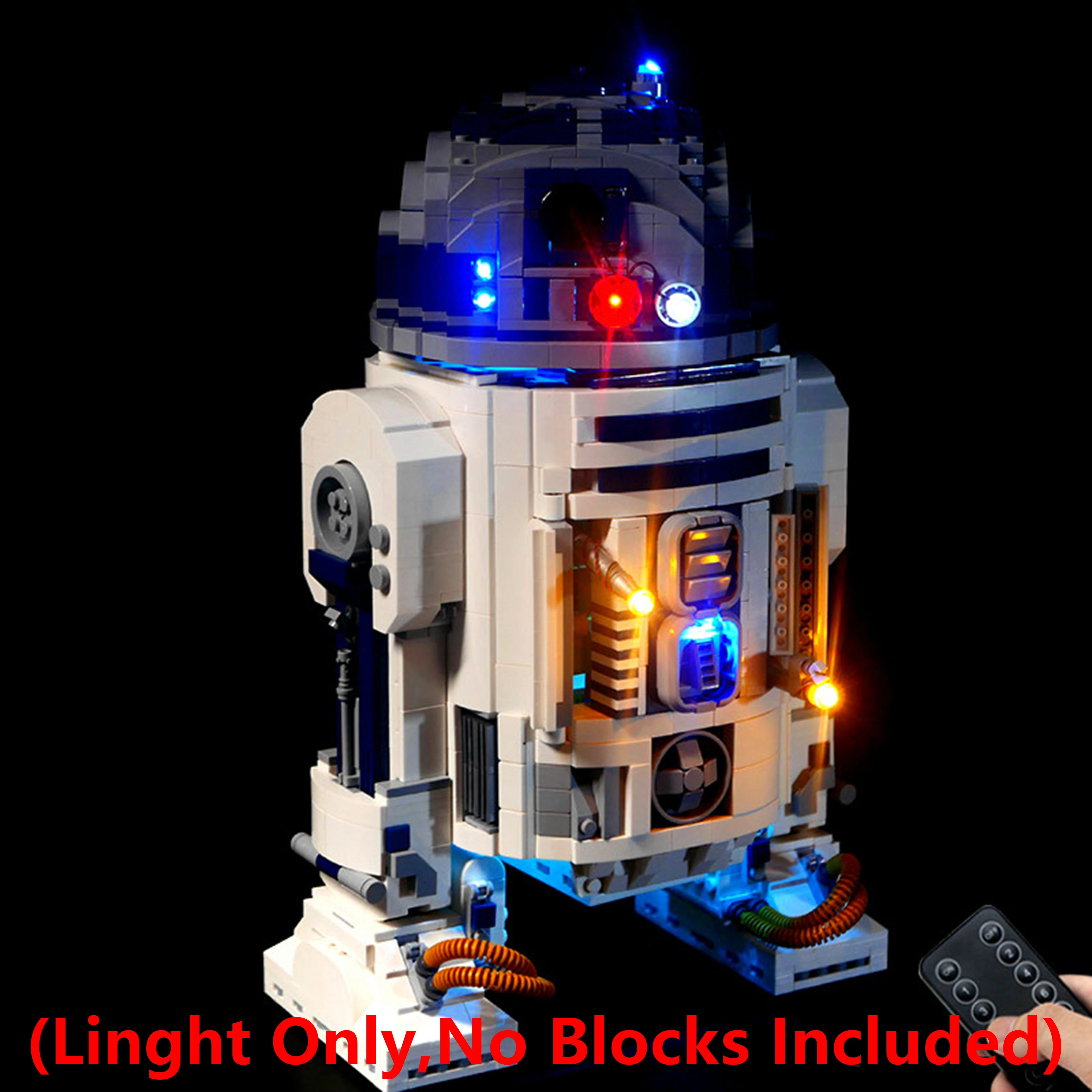 Kit d'éclairage LED pour Star Wars 75308 Droid, bloc de construction, modèle d'affichage à télécommande, ensemble d'éclairage, lumières uniquement, cadeau