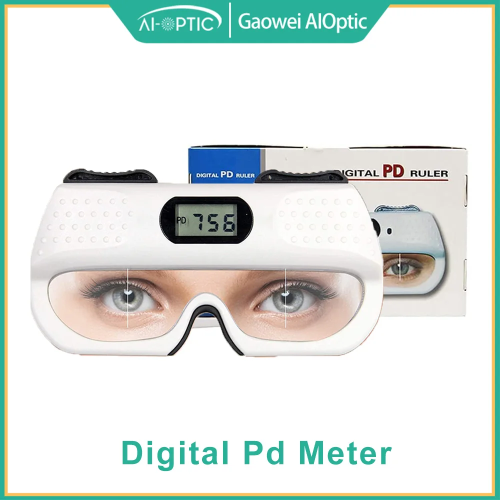 Optometry Digital PD Meter CE Approval Ophthalmic Eye Pupil Distance Measuring Ruler Optical Pupilometer Easy to Use