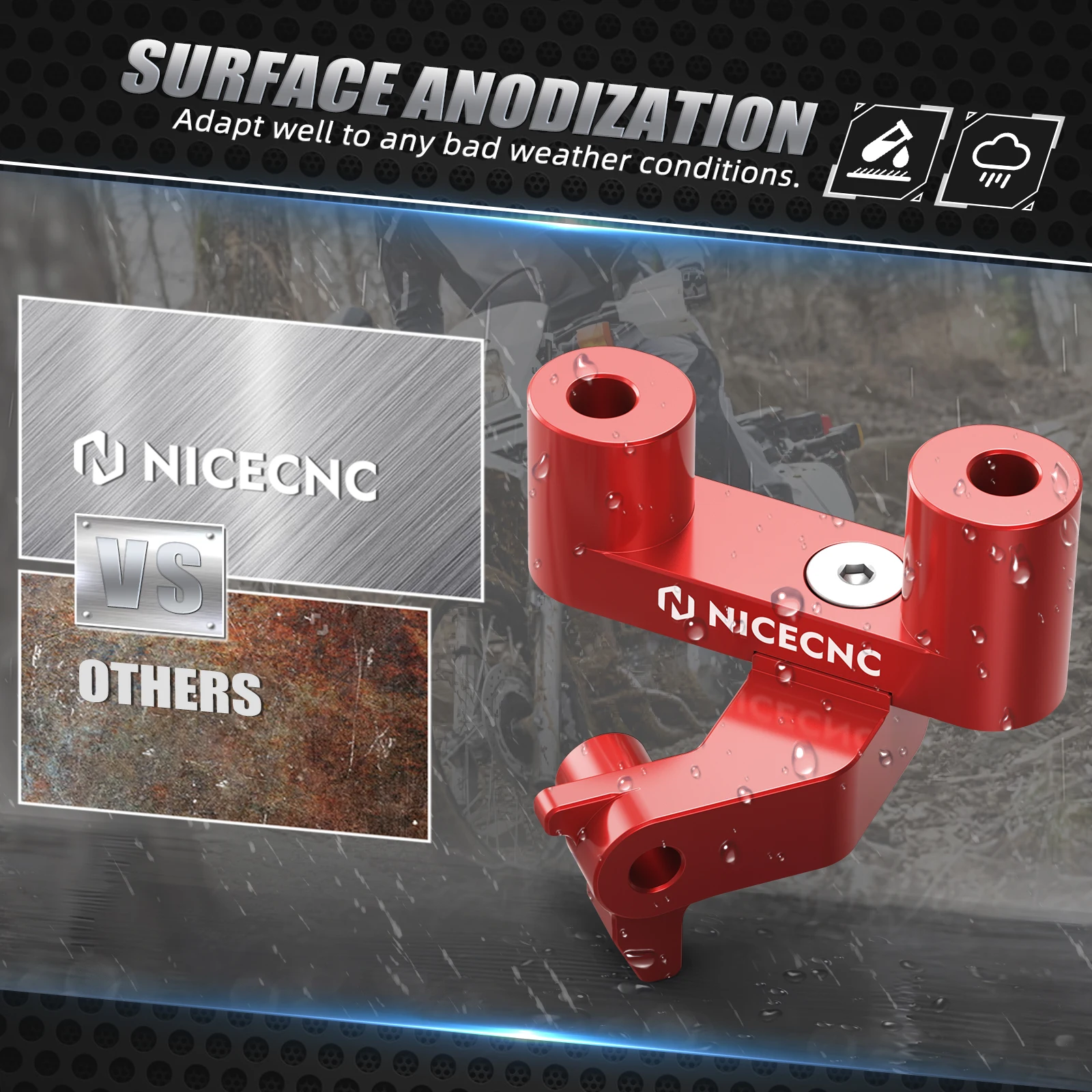 NICECNC For Honda XR650L XR 650L 650 L 1993-2025 2024 Motorcycle Right Footpeg Footrest Foot Peg Mount Bracket Holder Aluminum