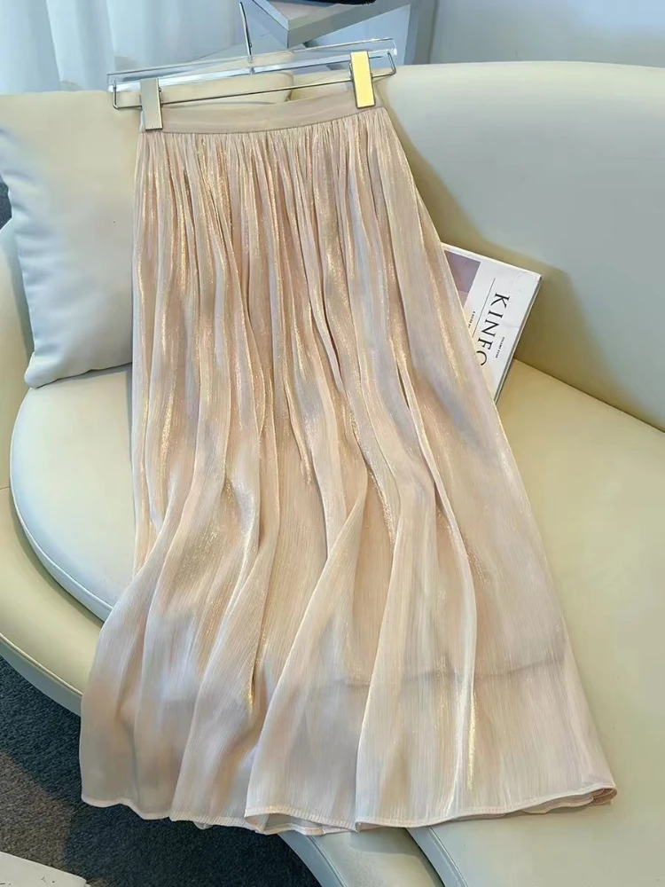 

Half Length Skirt for Women in Spring and Summer 2026 New Fashionable Solid Color A-line Umbrella Fold