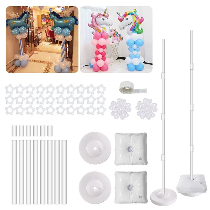 Portable Wedding Opening Ceremony Balloon Guide Water Column Stick Set Detachable Stand up Column for City Walk Summer Short ...