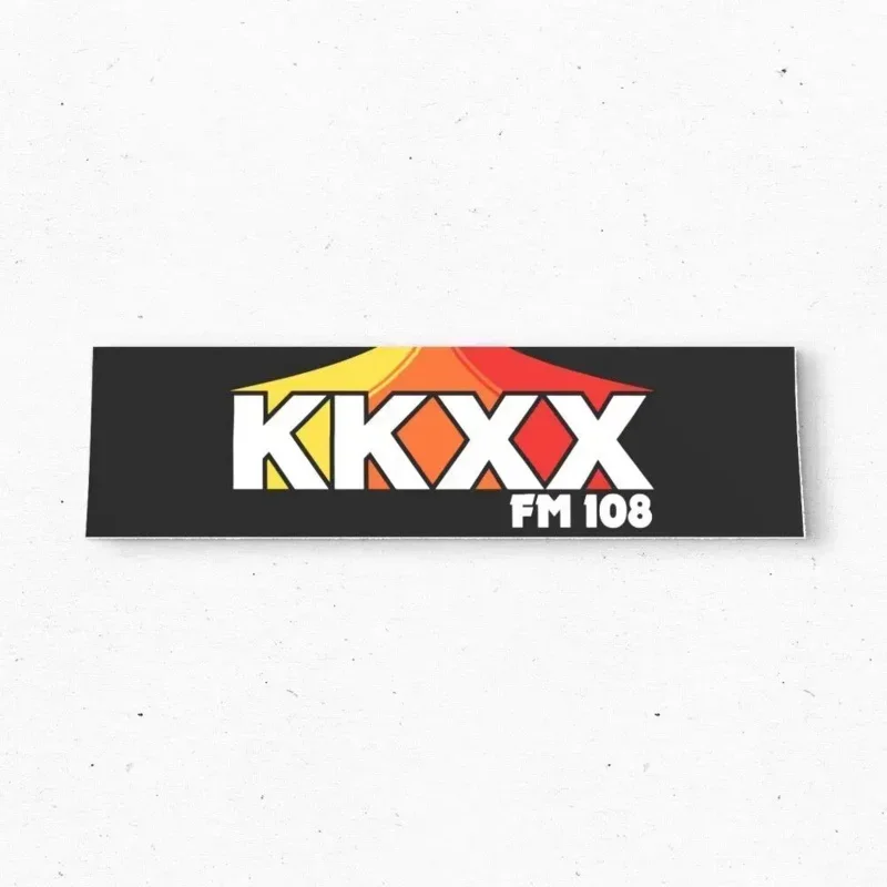 

KKXX FM 108 Наклейка на бампер - Винтажный стиль Бейкерфилд - Радионаклейка 70-х 80-х годов - Наклейки на бампер - Наклейки на автомобиль