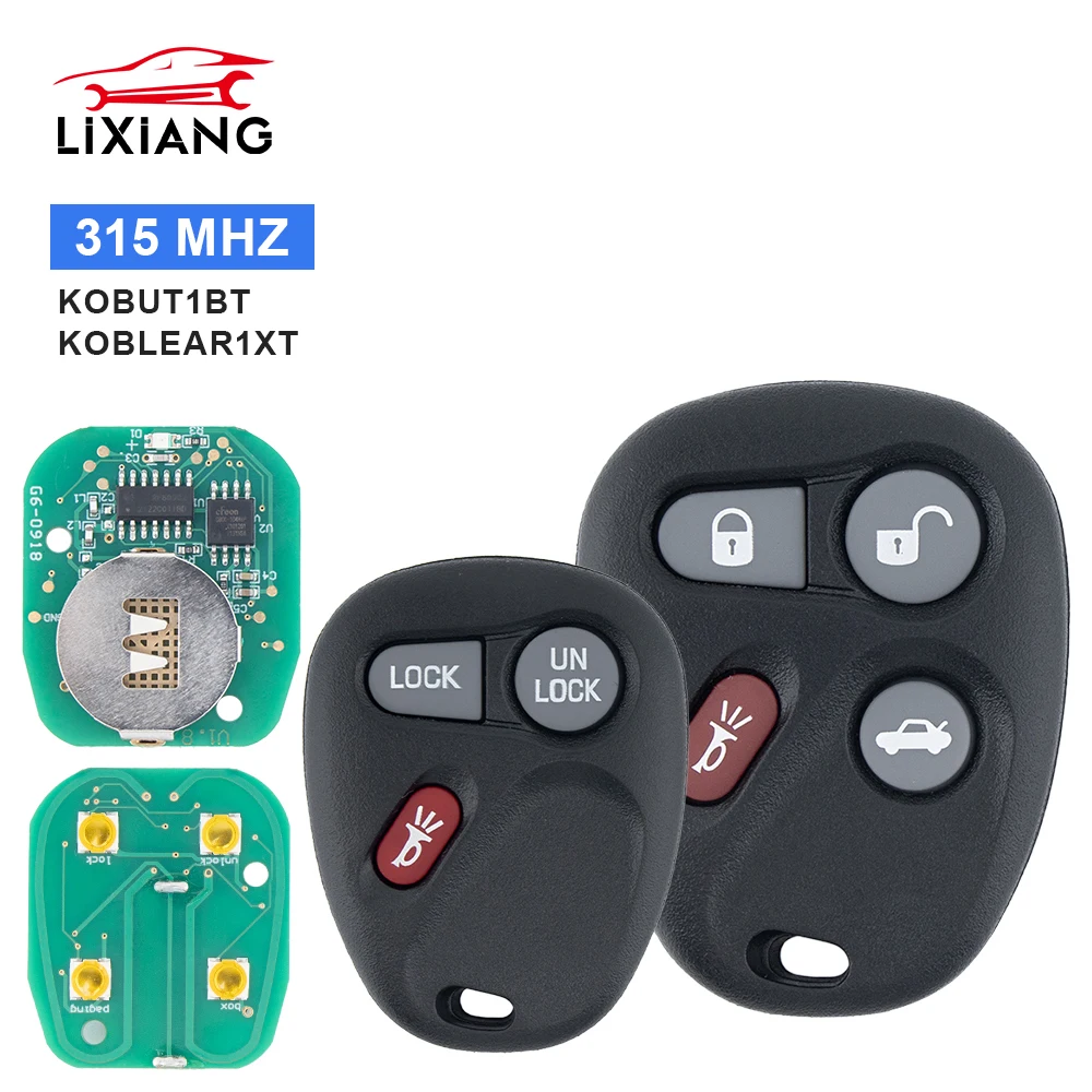 LIXIANG KOBUT1BT/KOBLEAR1XT Remote Car Key 315Mhz For Chevrolet Astro Blazer S10 Silverado Suburban Tahoe GMC Sierra Yukon Buick