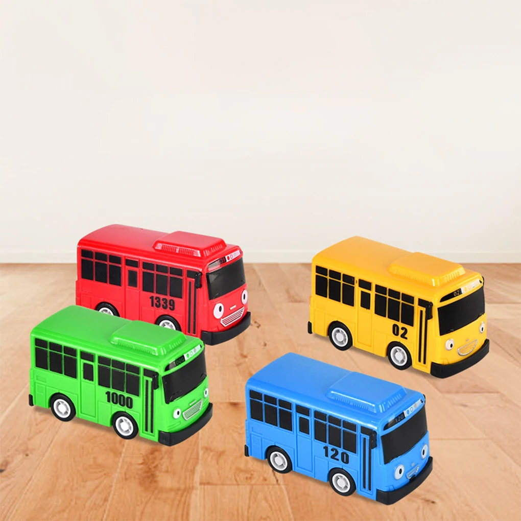 Special Minibus Set Gifts For Toddlers And Preschoolers Drop Resistant Mini Bus Toy Set Anti-wear