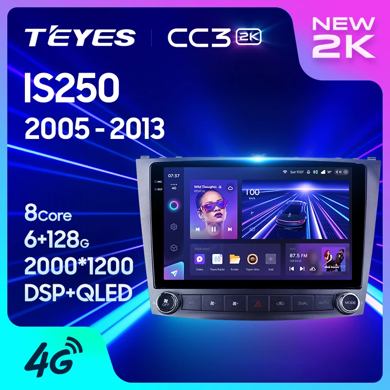 TEYES CC3 2K لسيارة لكسس IS250 XE20 2005–2013: تجربة ترقية متكاملة للنظام الصوتي بجودة 2K