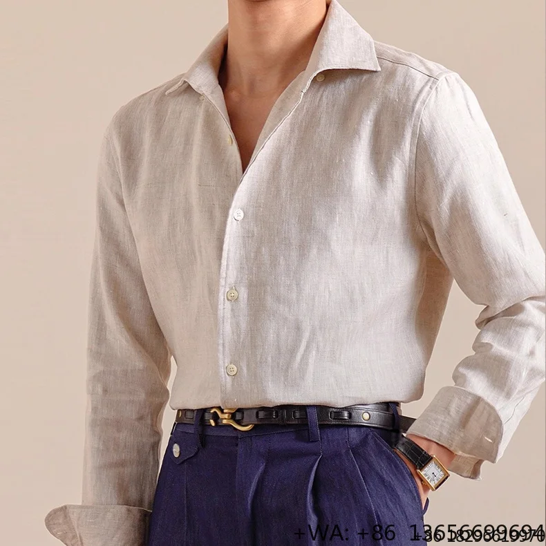 chemise-blanche-decontractee-a-manches-longues-en-coton-100-de-couleur-unie-taille-plus
