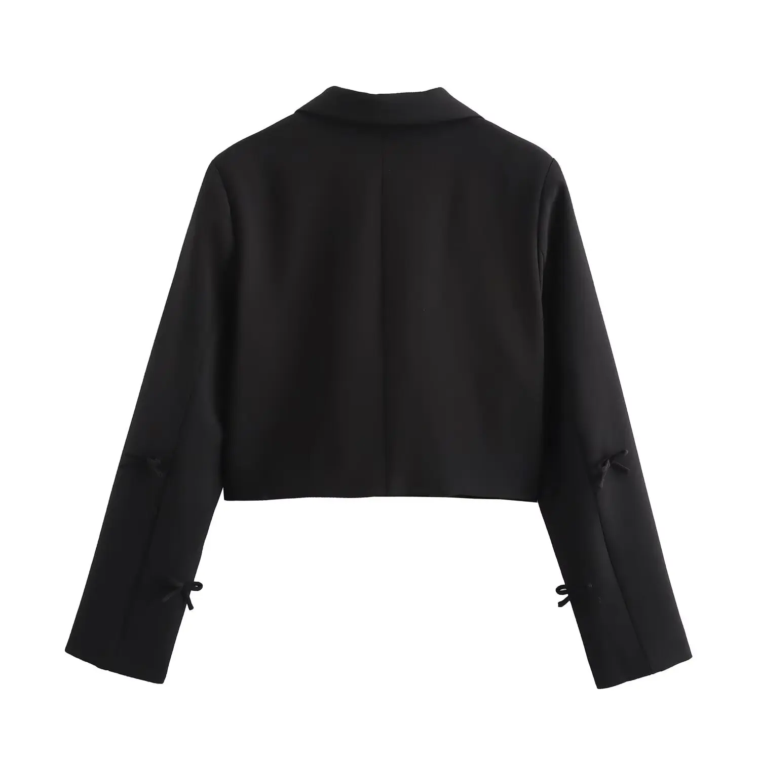 

ZBZA Autumn New Faionable ort Suit Women's Clothing Knot Decoration Versatile Long Sve Busin Casual Coat