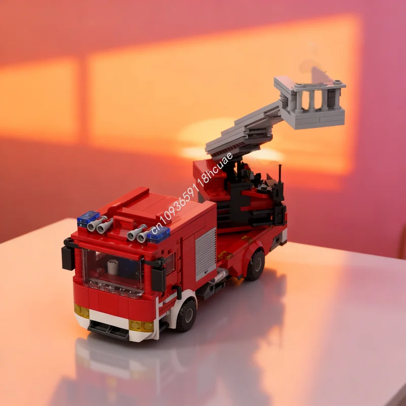 

Набор строительных блоков MOC Freestyle Feuerwehr DLK, 459 деталей, модель для сборки, игрушка, рождественский подарок, архитектурный конструктор, развивающая игрушка, креативный подарок для самостоятельной сборки