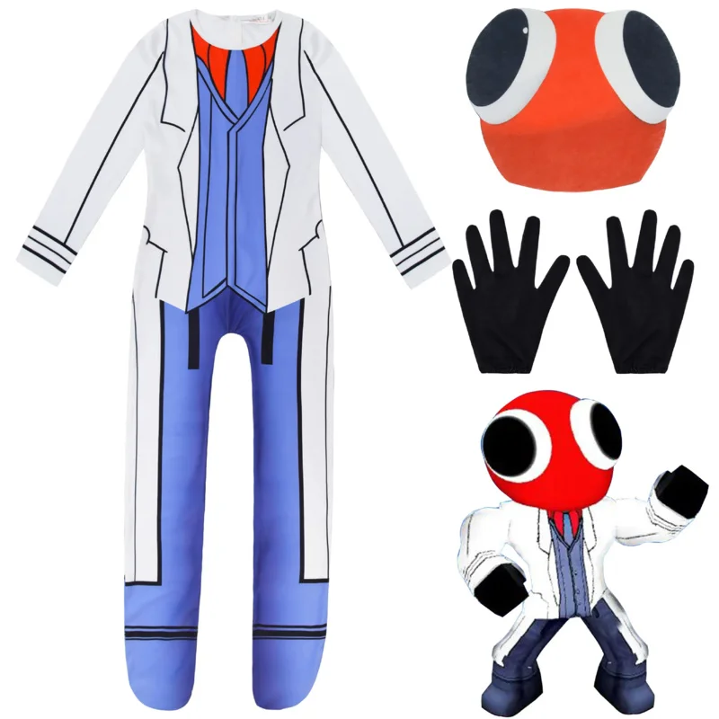 Rainbow friend kids game cosplay costume with mask Boys Girls anime bodysuit Halloween carnival fancy dress party clothing