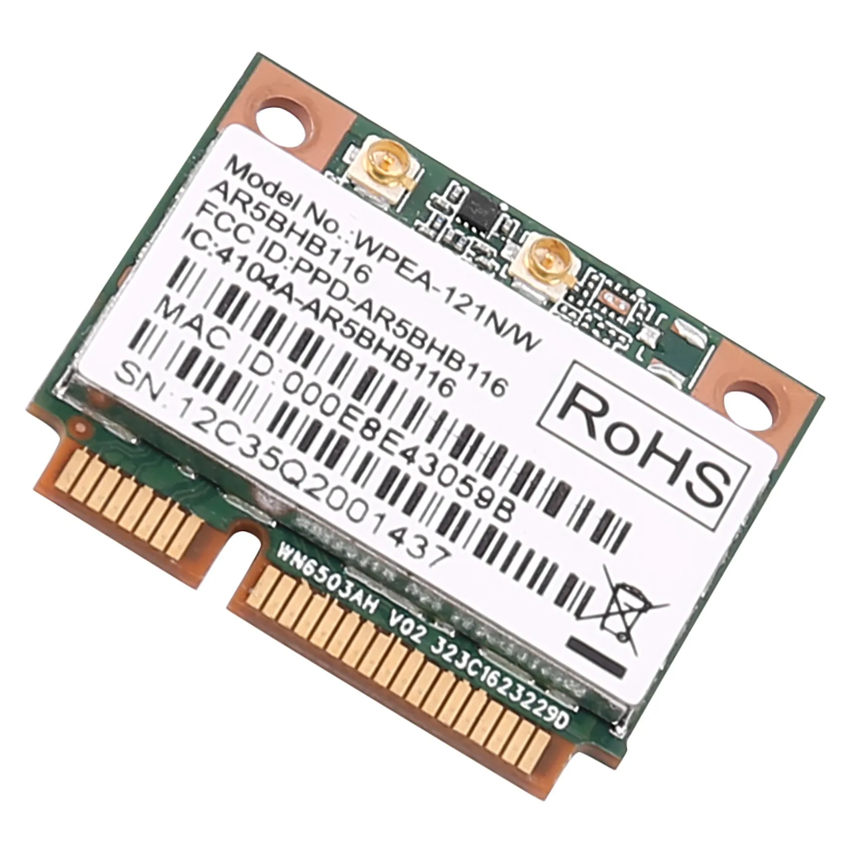 Bezprzewodowy karta sieciowa Atheros AR9832 AR5BHB116 2.4/5 GHz Single-Chip 300 Mbps 802.11N MINI pci-e karta bezprzewodowa WIFI