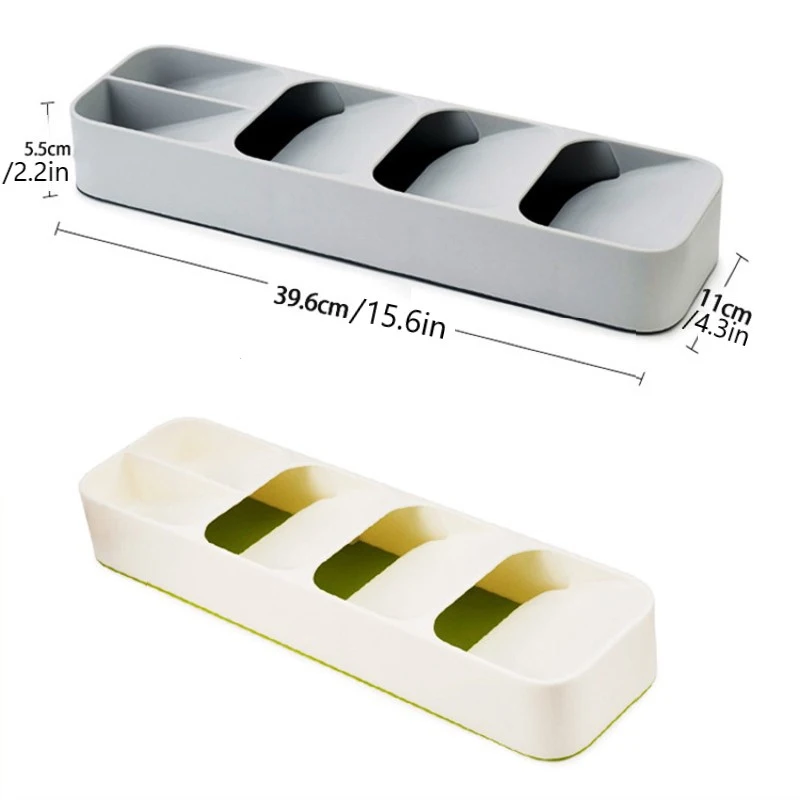 Kitchen Tableware Storage Box Cabinets Knife Fork Spoon Separation and Sorting Box Kitchen Drawer Tableware Storage Tray