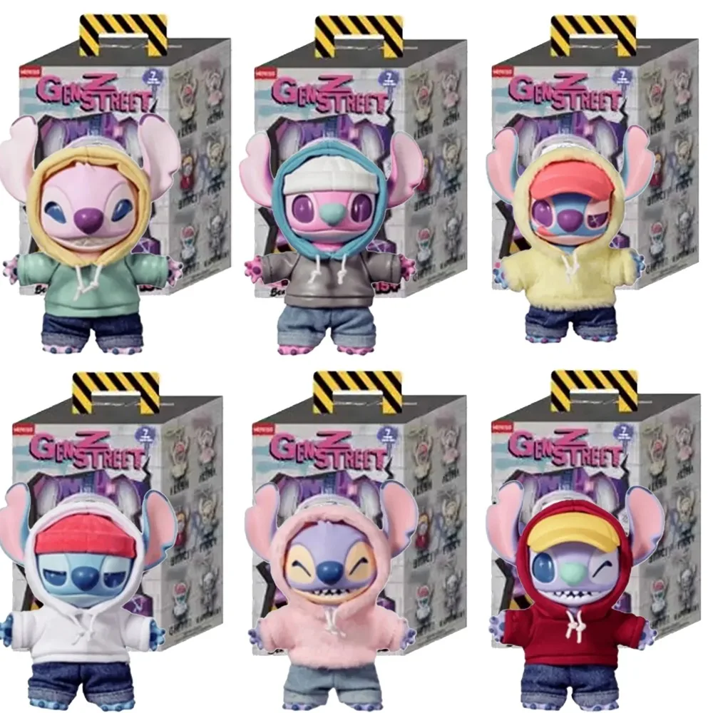 

Disney Stitch Gen Z Street Series, Cute Knitted Vinyl Doll, Mystery Box, Surprise Plush Bag, Pendant, Gift Toys for Girls