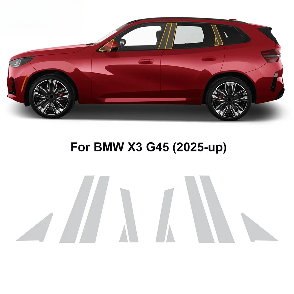 For BMW X3 G45 2025 Car Paint Protection Film Car Headlight Rearview Mirror Car Decorative Sticker Mid-Pillar Decoration Sticker