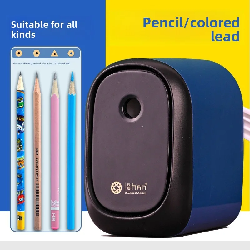 Pencil sharpener, rotary pen knife, student hand-operated fully automatic lead-in type pencil sharpener