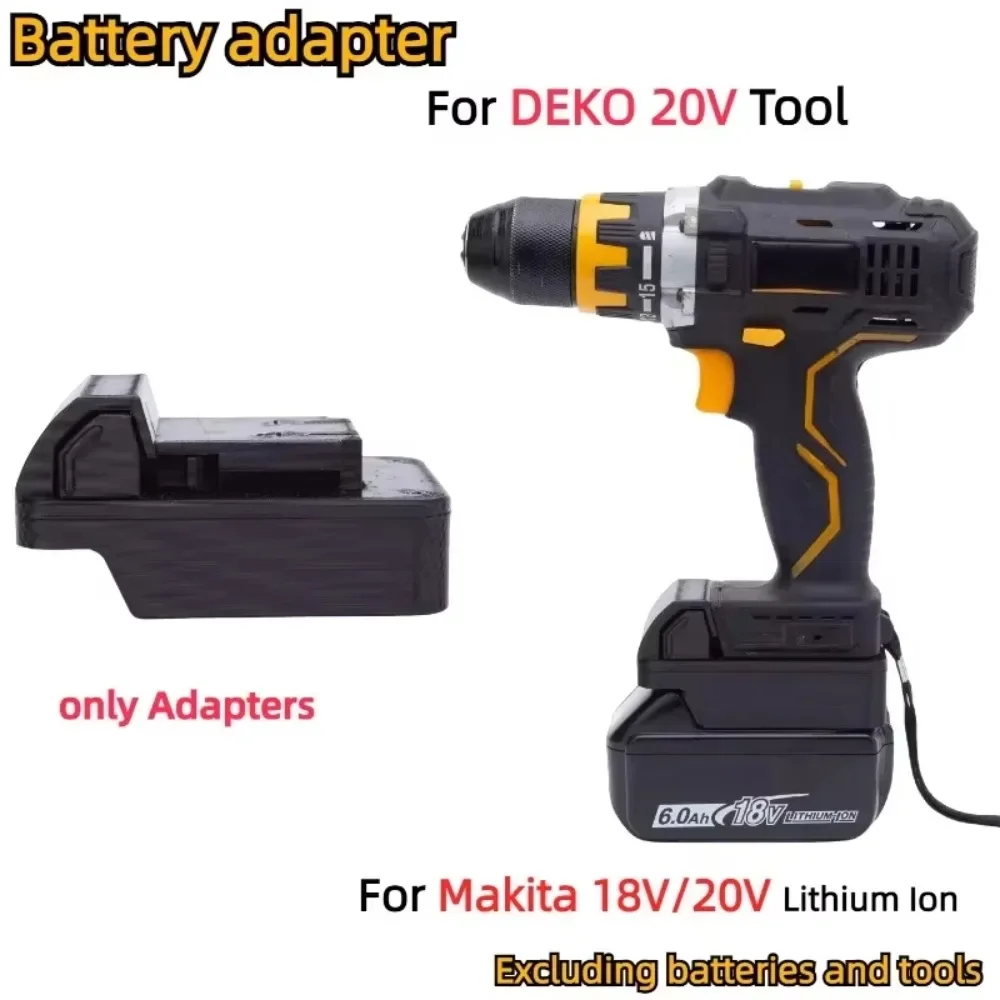 Imagem -02 - Makita 18v 20v Series Bateria Adaptador Deko 20v Series Ferramenta Elétrica Converter Inclui Ferramentas e Baterias