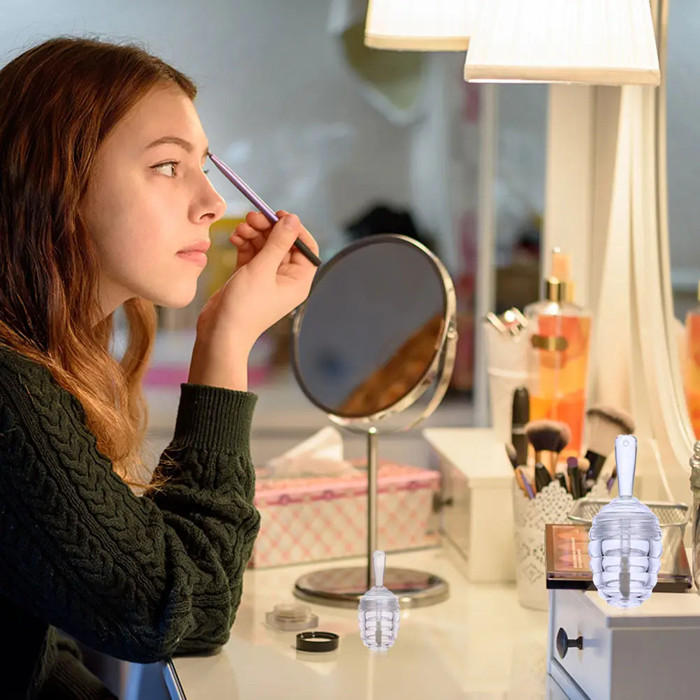 6 tubetti vuoti per lucidalabbra a forma di nido d'ape, contenitori trasparenti per balsamo labbra fai da te, blush liquido, portatili da viaggio