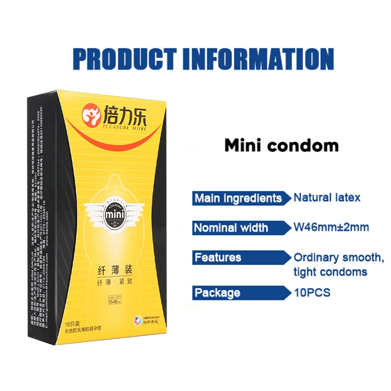 46mm Condoms Sex Toys For Men Adult Mini Size Ultra Small Tight Sensation Cock Sleeve Condom Erotic Male Product Sexy Shop