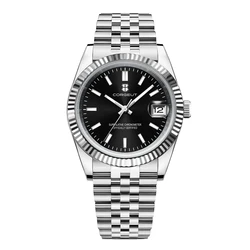 36mm/39mm Luxury NH35 Corgeut  Mechanical Watch for Men Women Jubilee Bracelet Automatic Dress Watches Fluted Bezel Sapphire