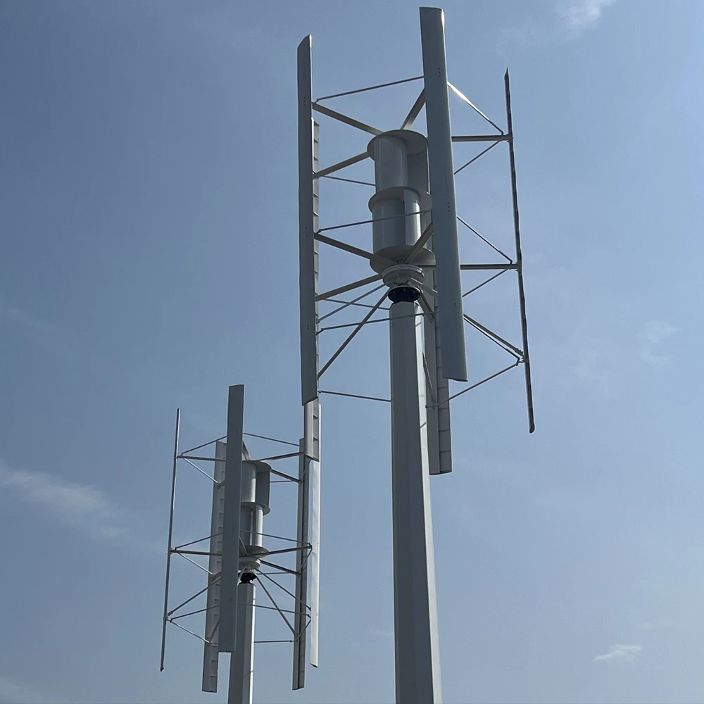 Imagem -05 - Turbina Eólica de Eixo Vertical 30kw 40kw 50kw 80kw 100kw 48v380v Energia Alternativa Livre Sistema Off Grid Controlador Híbrido