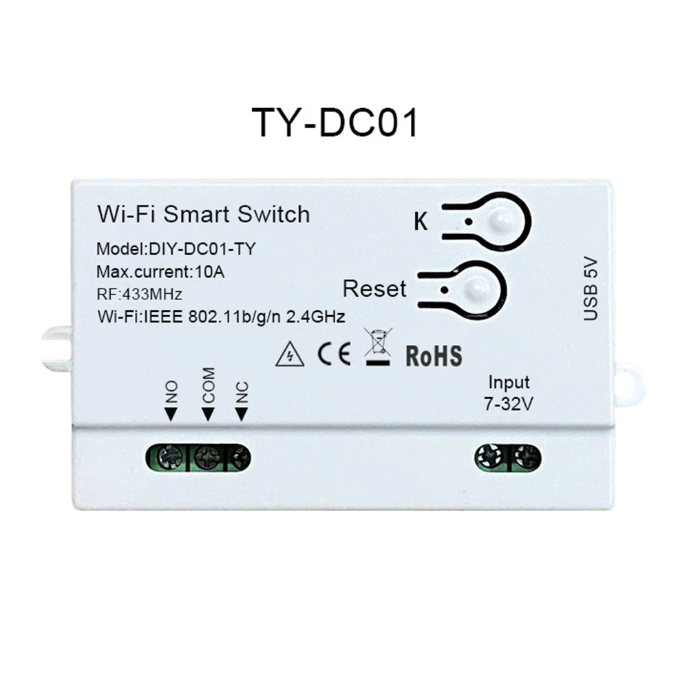 Modulo interruttore di Design in tempo reale modulo interruttore WIFI Mini telecomando domestico modello di corrente massima in plastica