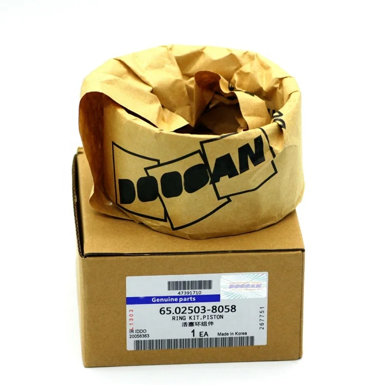 Doosan part DB58 engine parts piston ring For DX225 Excavator Parts