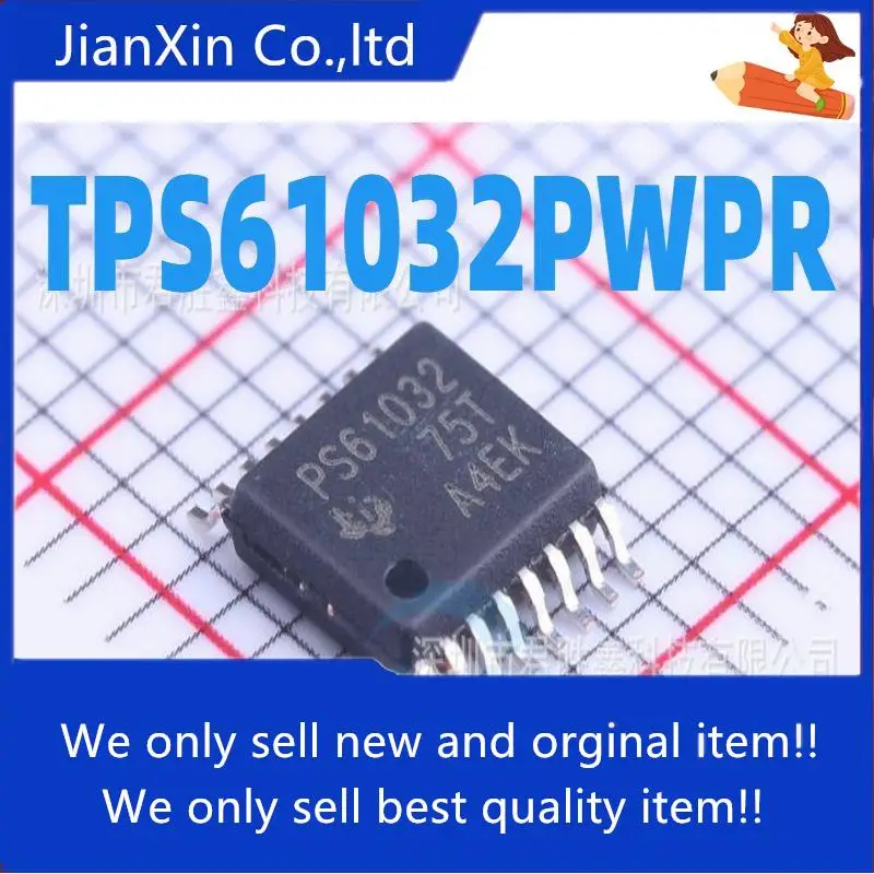 

10pcs 100% orginal new TPS61032 TPS61032PWPR Silkscreen PS61032 Voltage Regulator TSSOP