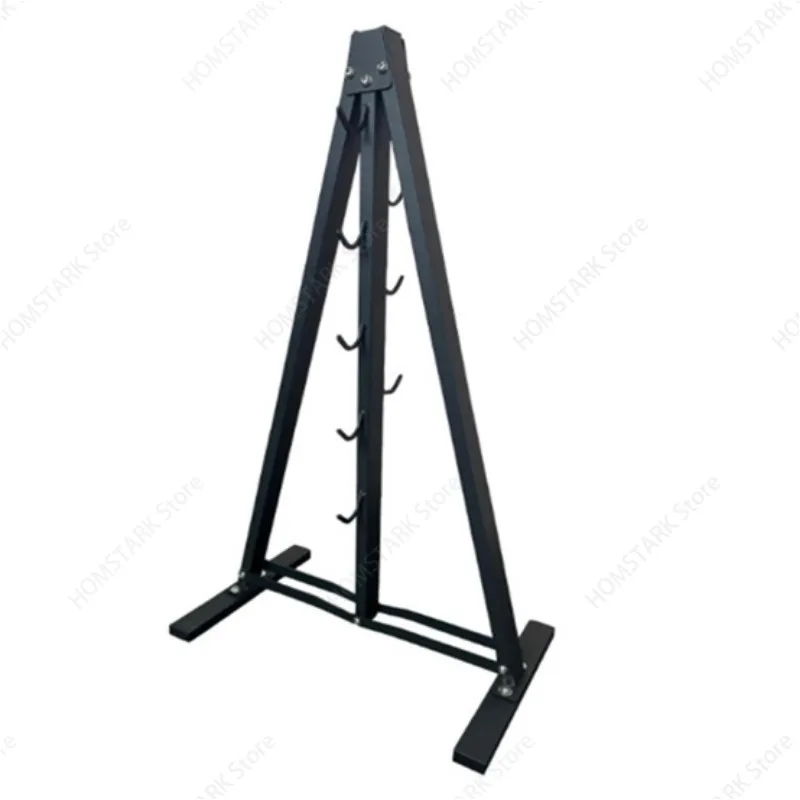 Floor‑Mounted Storage Rack for Gym Handle Attachments, Tripod Stand for Lat Pull Down Fly Exercise Handle 5Piece Set Accessories